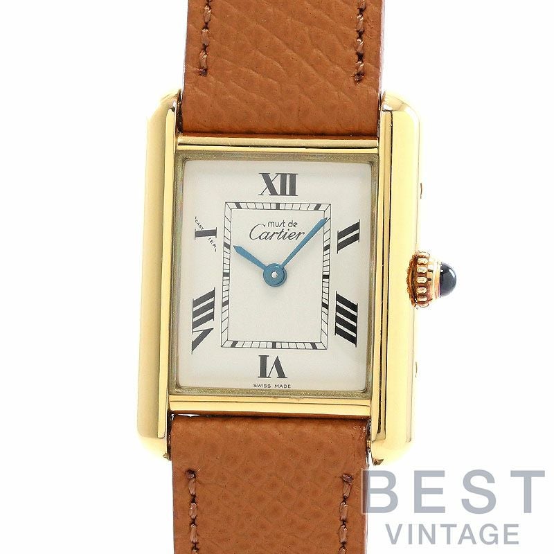中古】CARTIER MUST TANK SMALL MODEL VERMEIL カルティエ マスト