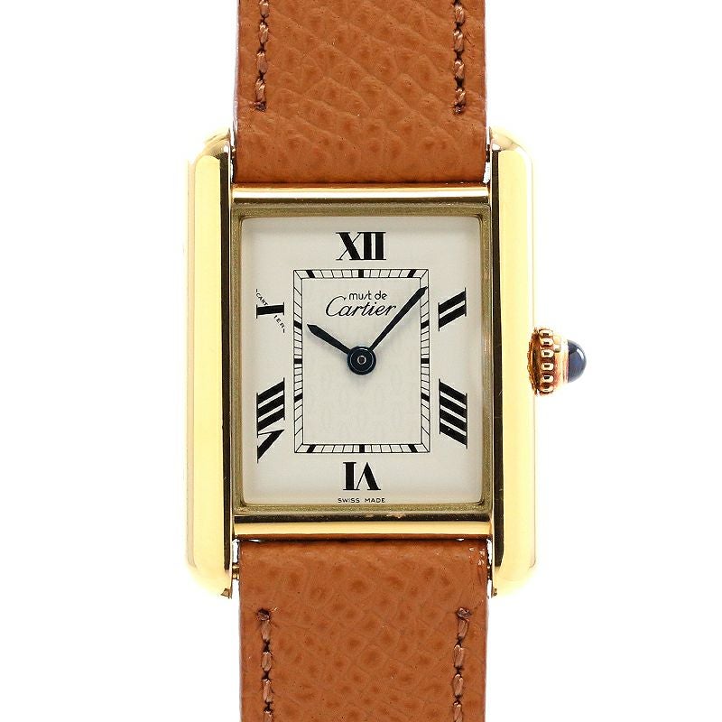 中古】CARTIER MUST TANK SMALL MODEL VERMEIL カルティエ マスト