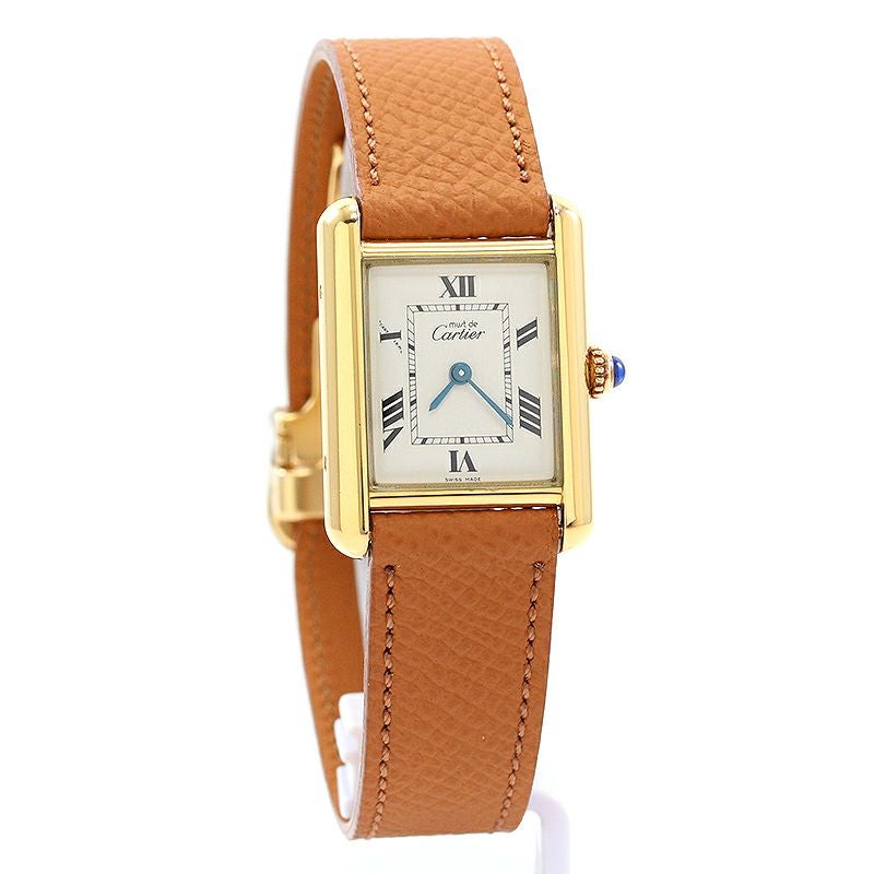 中古】CARTIER MUST TANK SMALL MODEL VERMEIL カルティエ マスト