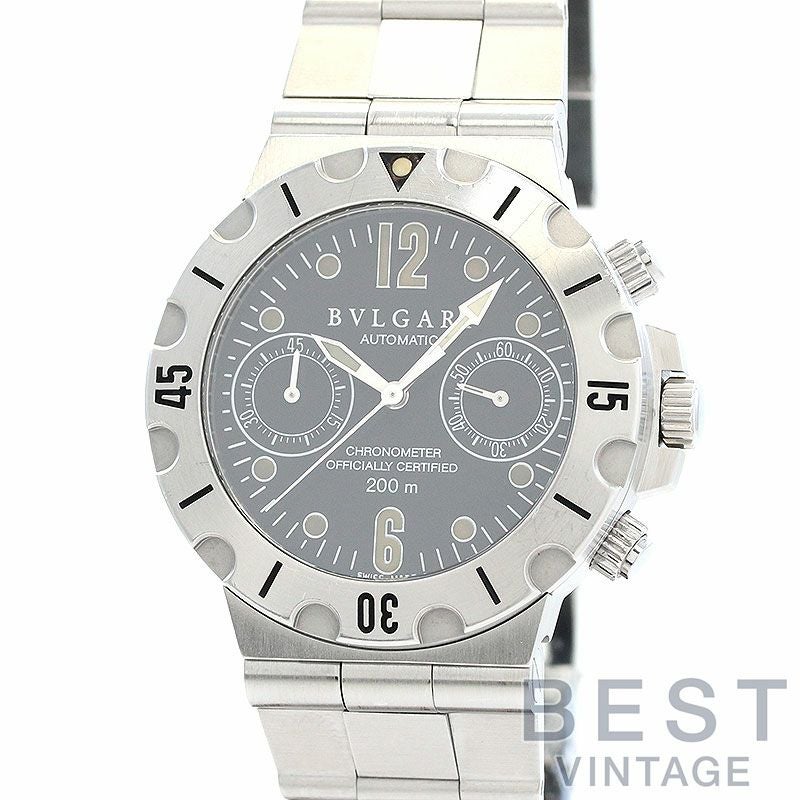 中古】BVLGARI DIAGONO SCUBA CHRONOGRAPH ブルガリ ディアゴノ