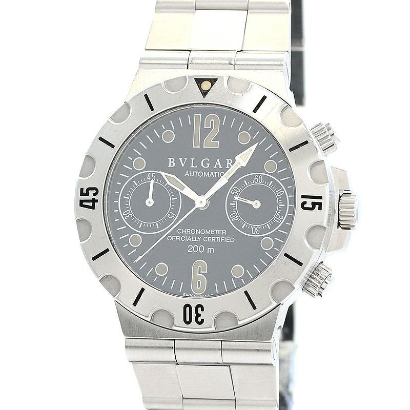 中古】BVLGARI DIAGONO SCUBA CHRONOGRAPH ブルガリ ディアゴノ