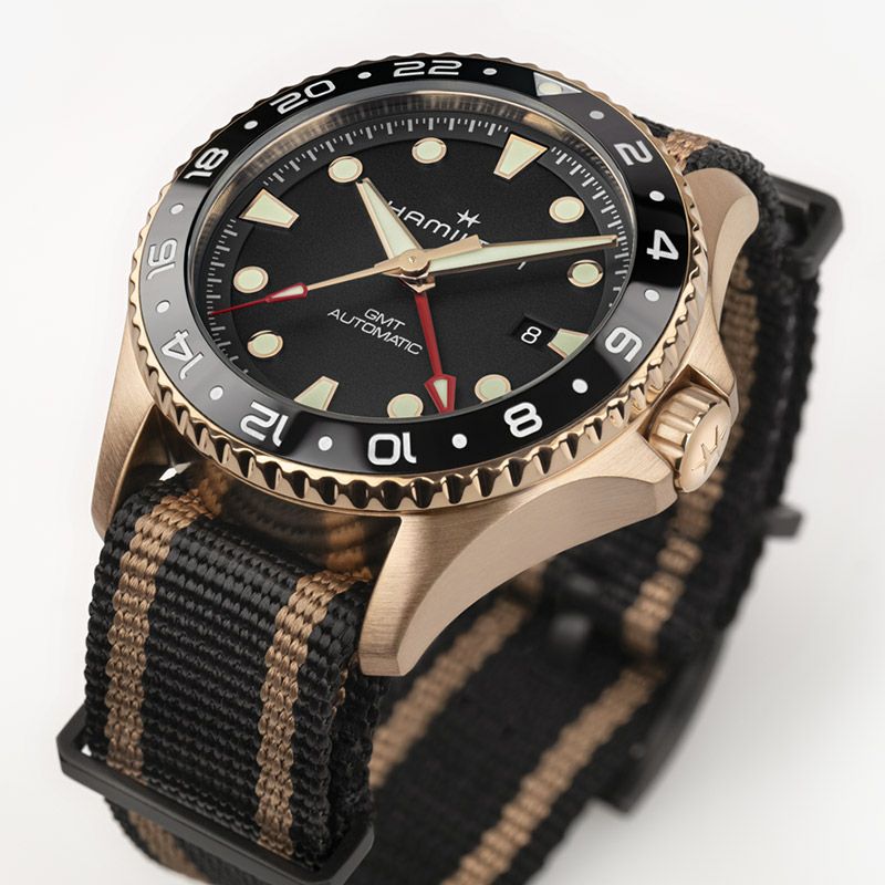 HAMILTON Khaki Navy Scuba Automatic GMT 43mm Bronze ハミルトン