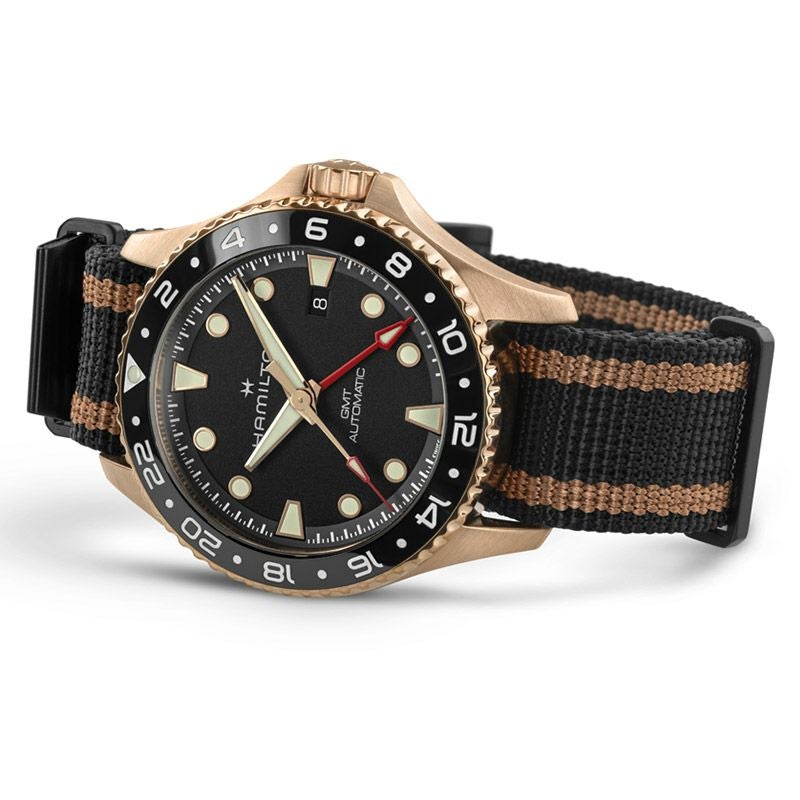 HAMILTON Khaki Navy Scuba Automatic GMT 43mm Bronze ハミルトン
