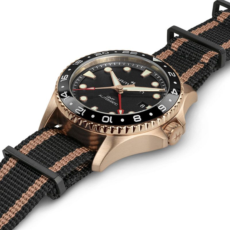 HAMILTON Khaki Navy Scuba Automatic GMT 43mm Bronze ハミルトン