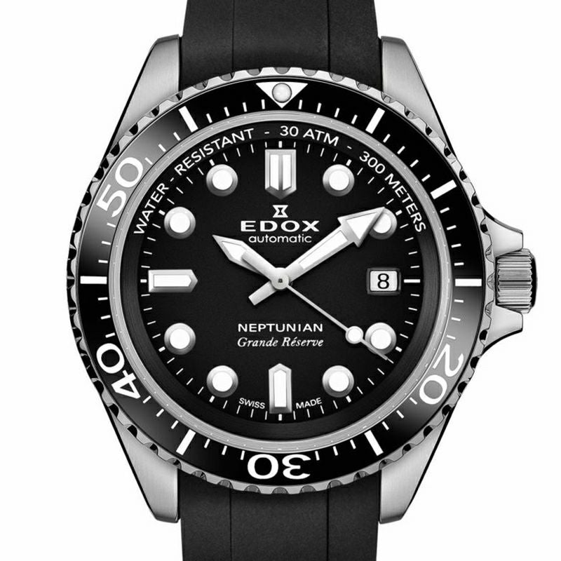 EDOX NEPTUNIAN GRANDE RESERVE DATE AUTOMATIC エドックス ネプチュニアン グランデ リザーブ デイト オートマティック 80801-3NCA-NIN