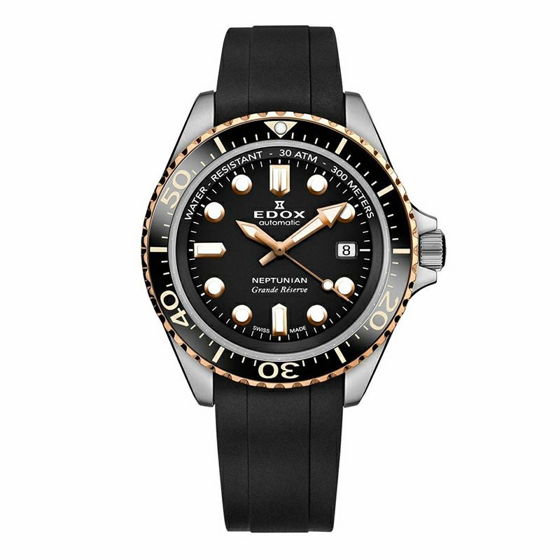 EDOX NEPTUNIAN GRANDE RESERVE DATE AUTOMATIC エドックス ネプチュニアン グランデ リザーブ デイト オートマティック 80801-3NRCA-NIR