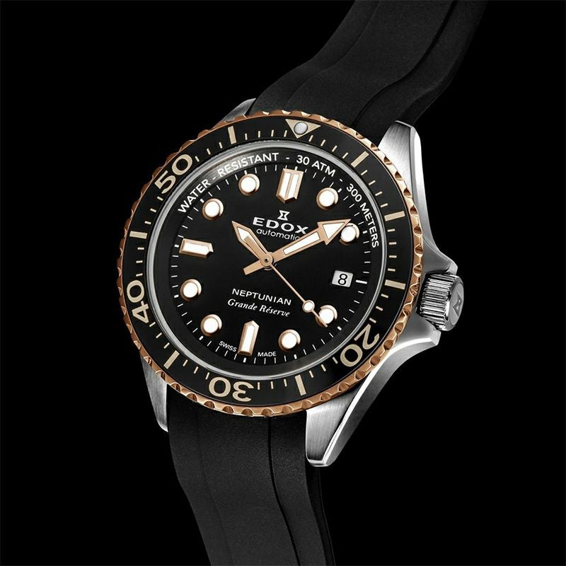 EDOX NEPTUNIAN GRANDE RESERVE DATE AUTOMATIC エドックス