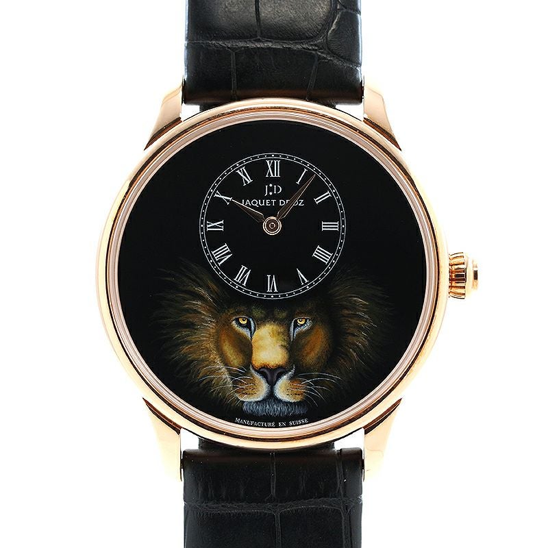 【中古】JAQUET DROZ PETITE HEURE MINUTE LION ジャケ・ドロー プティ・ウール ミニット ライオン J005033321