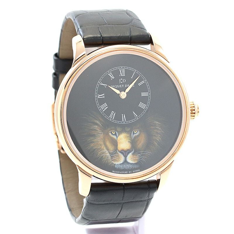 【中古】JAQUET DROZ PETITE HEURE MINUTE LION ジャケ・ドロー プティ・ウール ミニット ライオン J005033321