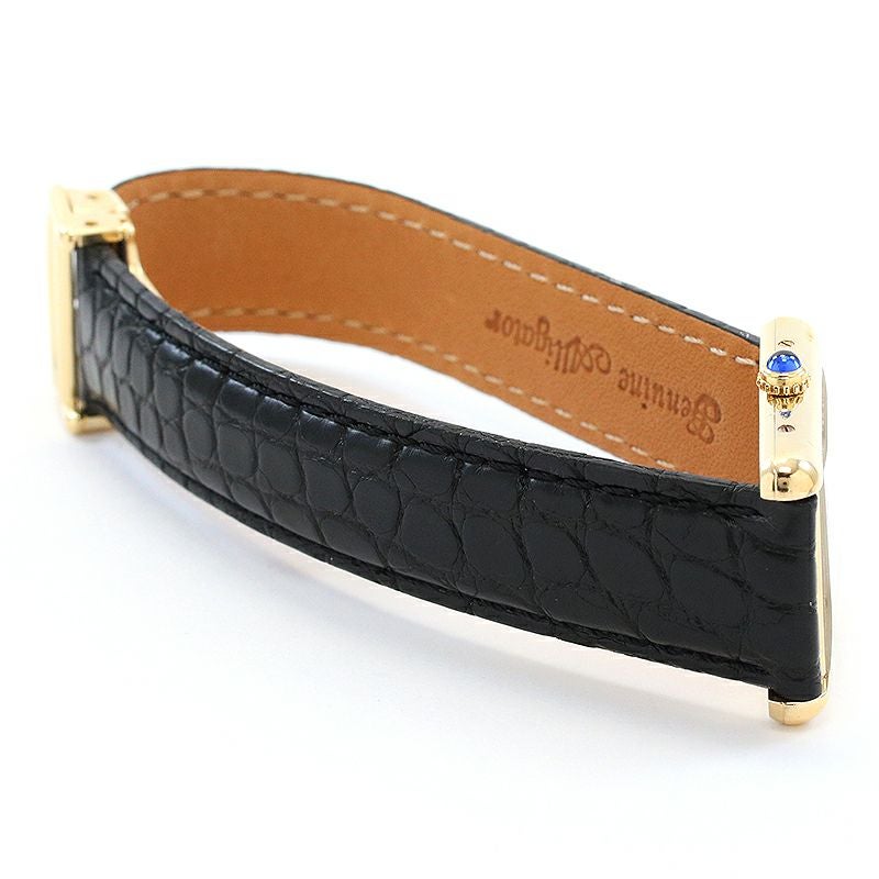 中古】CARTIER MUST TANK LARGE MODEL VERMEIL TRINITY DIAL