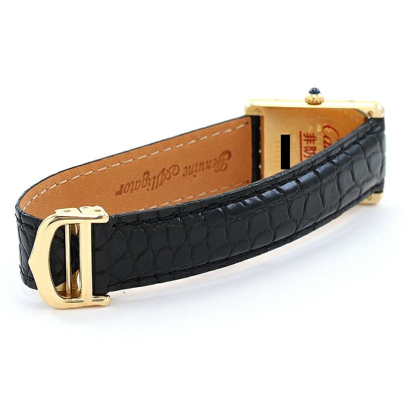 【中古】CARTIER MUST TANK LARGE MODEL VERMEIL TRINITY DIAL カルティエ マストタンク LM ヴェルメイユ トリニティダイヤル W1006254