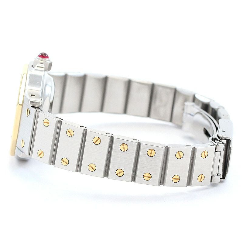 【中古】CARTIER SANTOS RONDE / SANTOS OCTAGON SMALL MODEL BORDEAUX DIAL カルティエ サントス ロンド SM / サントス オクタゴン SM ボルドーダイヤル 46178381