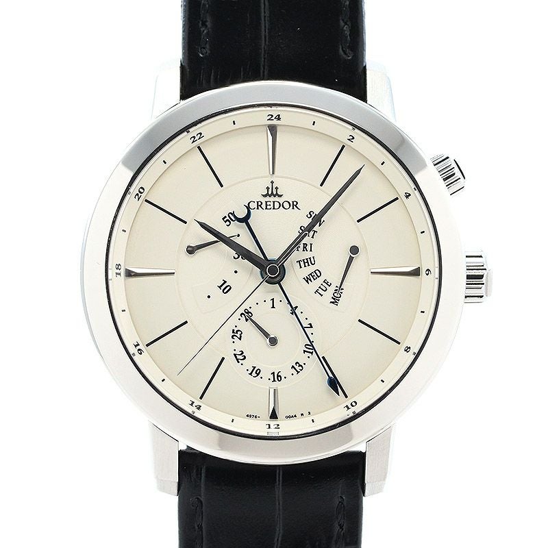 【中古】SEIKO CREDOR NODE DAY-DATE POWER RESERVE セイコー クレドール ノード デイデイト パワーリザーブ GCBT997 (4S76-00A0)