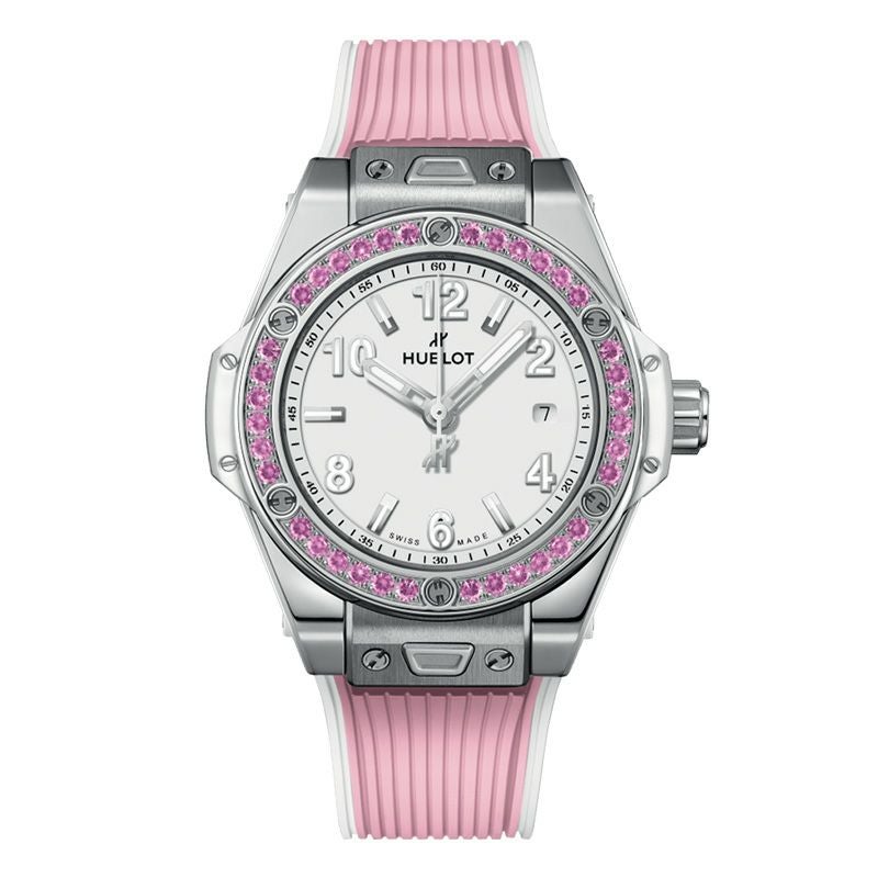 HUBLOT BIG BANG ONE CLICK JOYFUL STEEL PINK ウブロ ビッグ・バン ワンクリック ジョイフル スチール ピンク 485.SP.2210.RX.1233