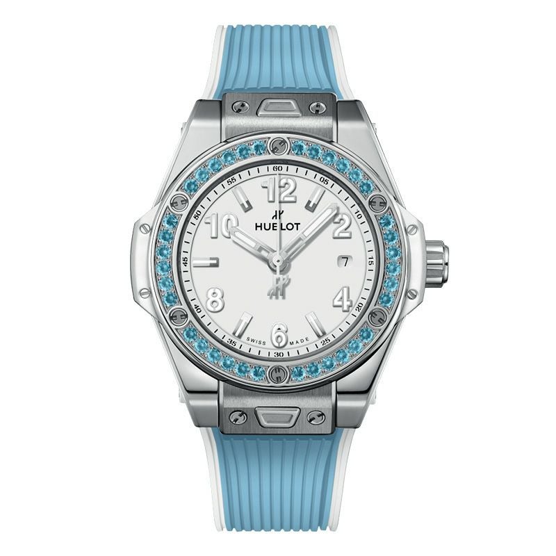 HUBLOT BIG BANG ONE CLICK JOYFUL STEEL SKY BLUE ウブロ ビッグ・バン ワンクリック ジョイフル スチール スカイブルー 485.SL.2210.RX.1207