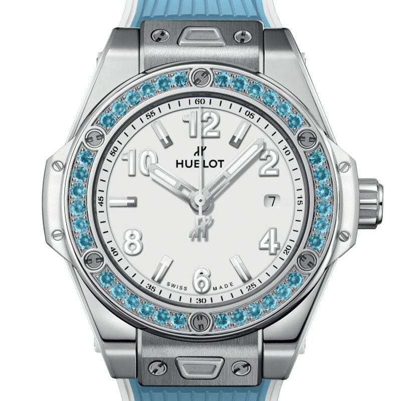 早い者勝ち　超希少　MARK&LONA × HUBLOT マーカー HUBLOT BIG BANG ONE CLICK JOYFUL STEEL SKY BLUE ウブロ ビッグ