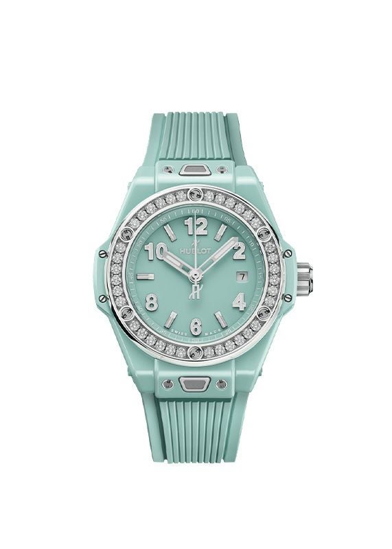 HUBLOT BIG BANG ONE CLICK MINT GREEN CERAMIC DIAMONDS ウブロ ビッグ・バン ワンクリック ミントグリーンセラミック ダイヤモンド 485.GS.5271.RX.1204