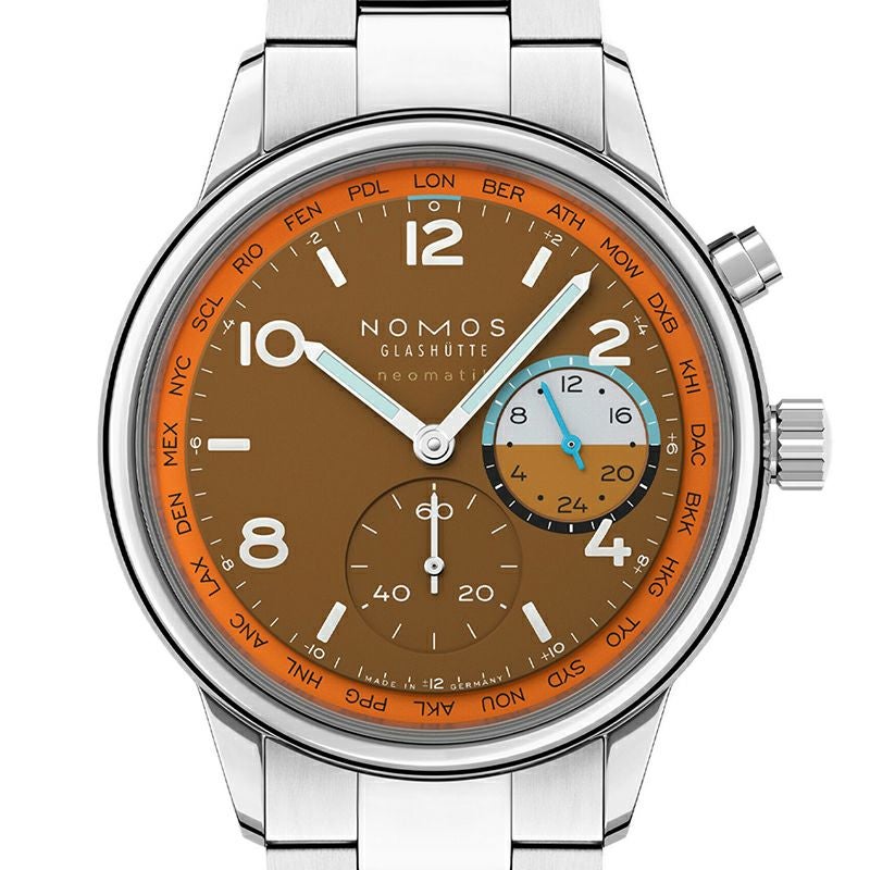 NOMOS GLASHUETTE Club Sport neomatik Worldtimer Canyon ノモス グラスヒュッテ クラブ・スポーツ ネオマティック ワールドタイマー キャニオン NM790.S3