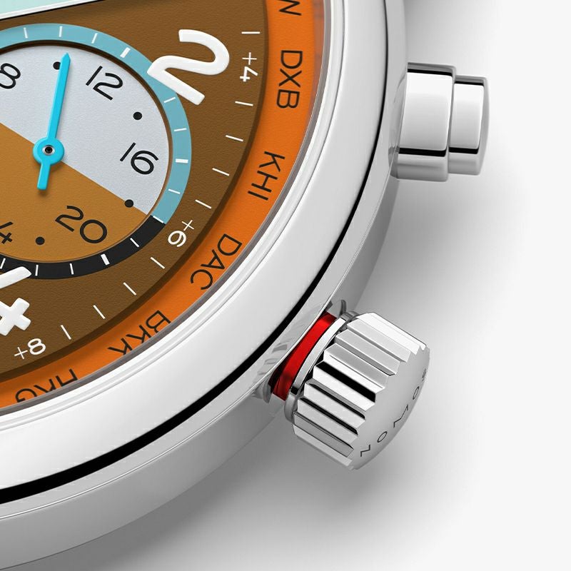 NOMOS GLASHUETTE Club Sport neomatik Worldtimer Canyon ノモス