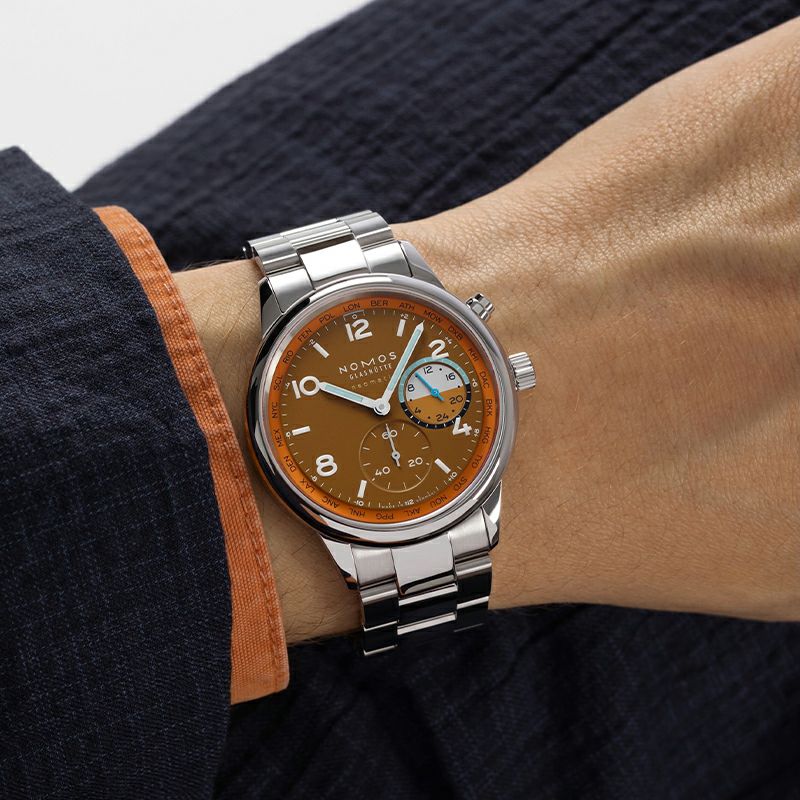 NOMOS GLASHUETTE Club Sport neomatik Worldtimer Canyon ノモス