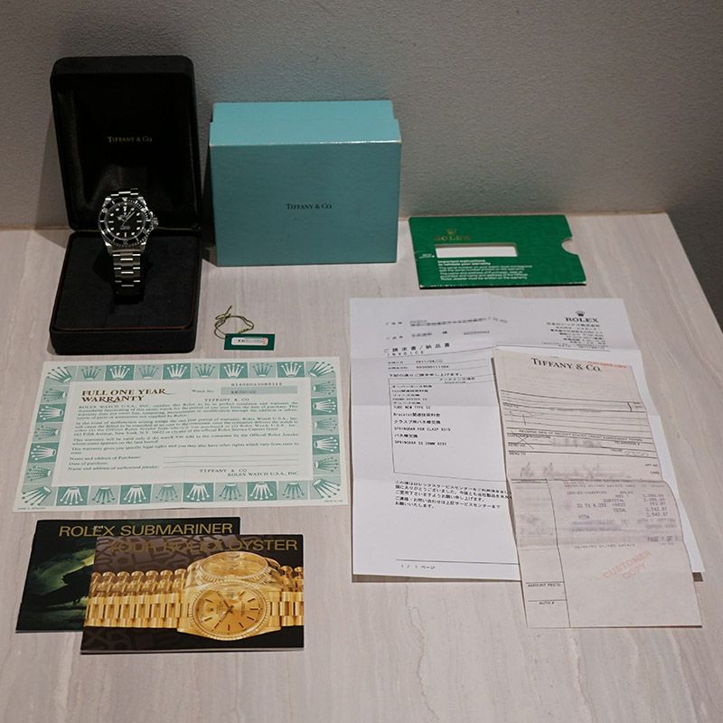 中古】ROLEX SUBMARINER TIFFANY & CO. SIGNED DIAL ロレックス