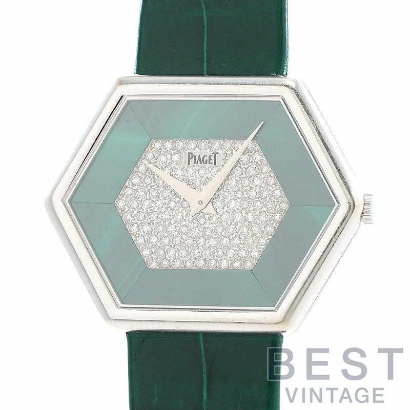 中古】PIAGET VINTAGE HEXAGONAL SHAPE WATCH PAVE DIAMONDS