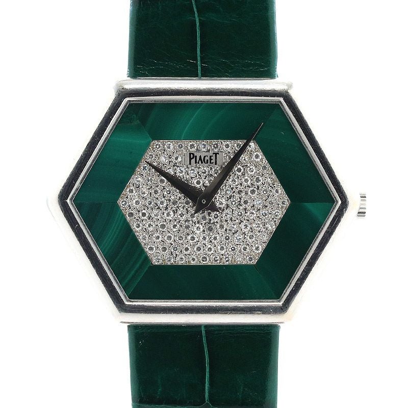 中古】PIAGET VINTAGE HEXAGONAL SHAPE WATCH PAVE DIAMONDS