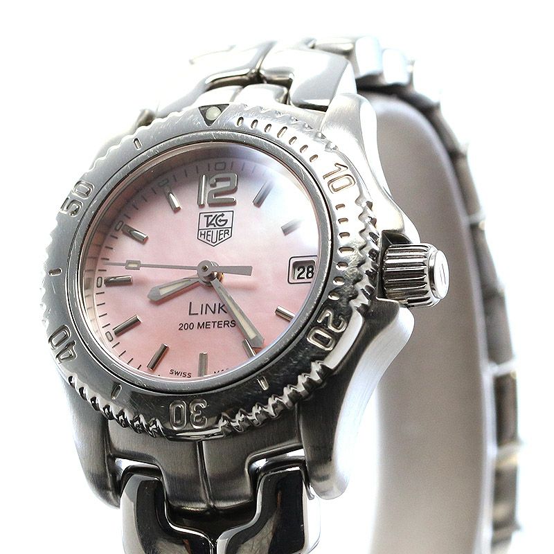 中古】TAG HEUER LINK PINK MOTHER OF PEARL DIAL タグ・ホイヤー