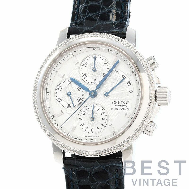 【中古】CREDOR CREDOR PACIFICIQUE CHRONOGRAPH セイコー クレドール パシフィーク クロノグラフ GZBH995 (6S74-0020)