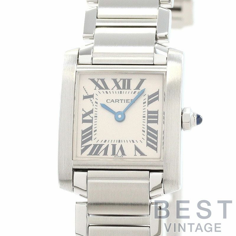 【中古】CARTIER <br>TANK FRANCAISE SMALL MODEL <br>カルティエ <br>タンク フランセーズ SM <br>W51008Q3