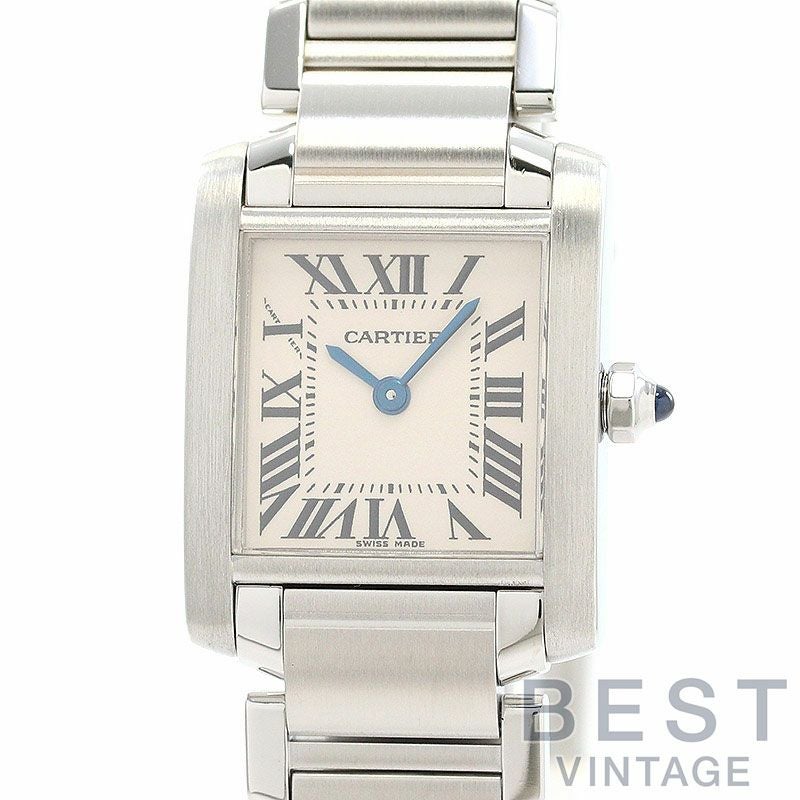 【中古】CARTIER <br>TANK FRANCAISE SMALL MODEL <br>カルティエ <br>タンク フランセーズ SM <br>W51008Q3