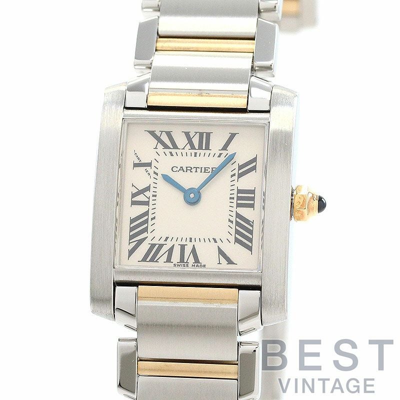 【中古】CARTIER <br>TANK FRANCAISE SMALL MODEL <br>カルティエ <br>タンク フランセーズ SM <br>W51007Q4