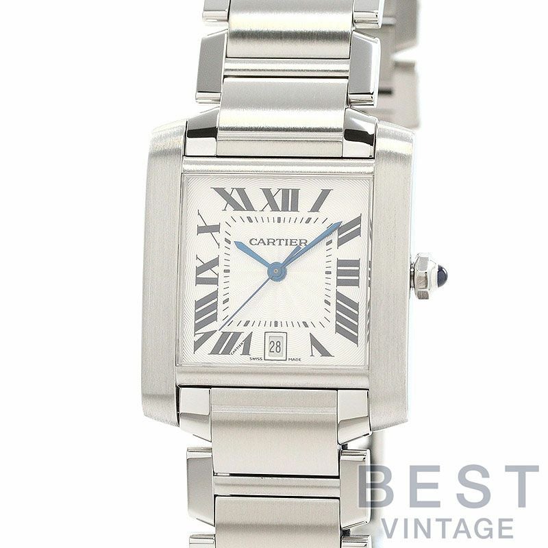 【中古】CARTIER <br>TANK FRANCAISE LARGE MODEL <br>カルティエ <br>タンク フランセーズ LM <br>W51002Q3