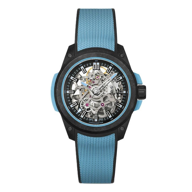 NORQAIN <br>WILD ONE SKELETON 39MM SKY BLUE <br>ノルケイン <br>ワイルドワン スケルトン 39mm スカイブルー <br>NNQ3001QBA1AS/B002