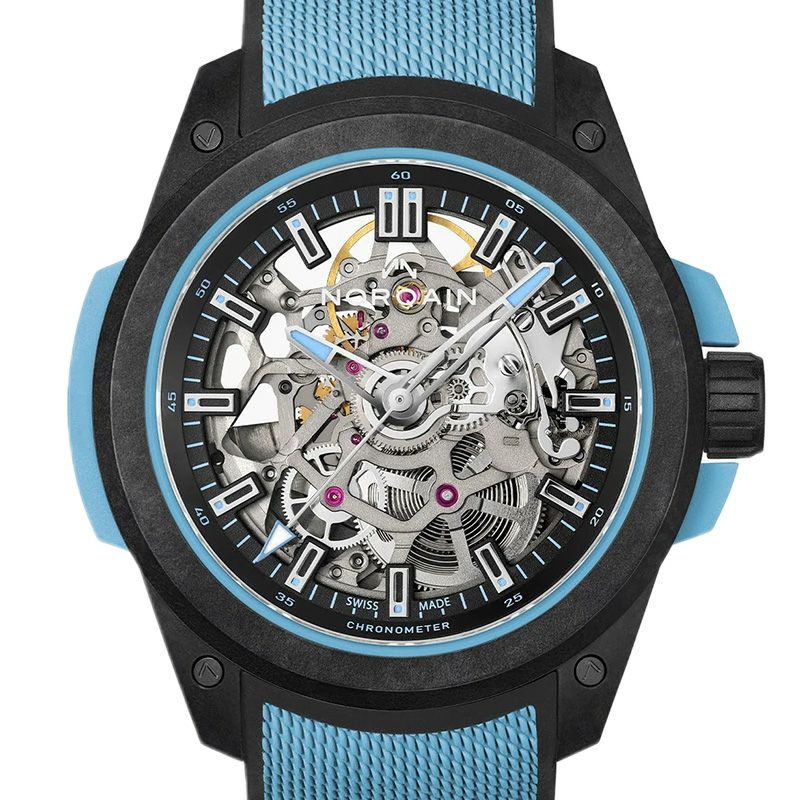 NORQAIN WILD ONE SKELETON 39MM SKY BLUE ノルケイン ワイルドワン