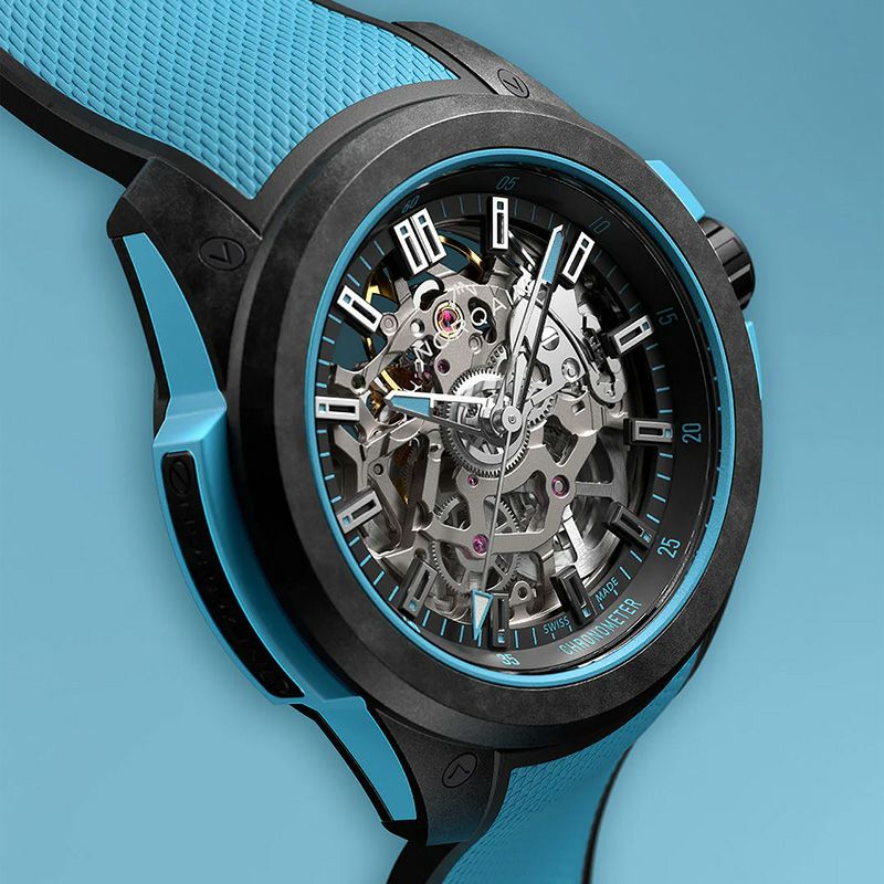 NORQAIN WILD ONE SKELETON 39MM SKY BLUE ノルケイン ワイルドワン