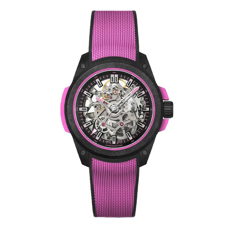 NORQAIN WILD ONE SKELETON 39MM HYPER PINK ノルケイン ワイルドワン