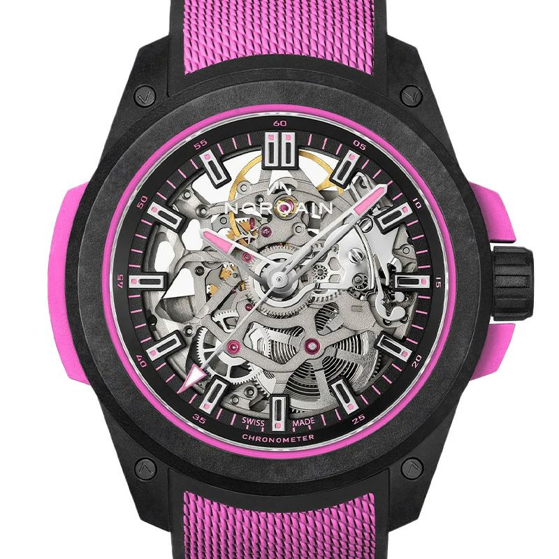 NORQAIN WILD ONE SKELETON 39MM HYPER PINK ノルケイン ワイルドワン