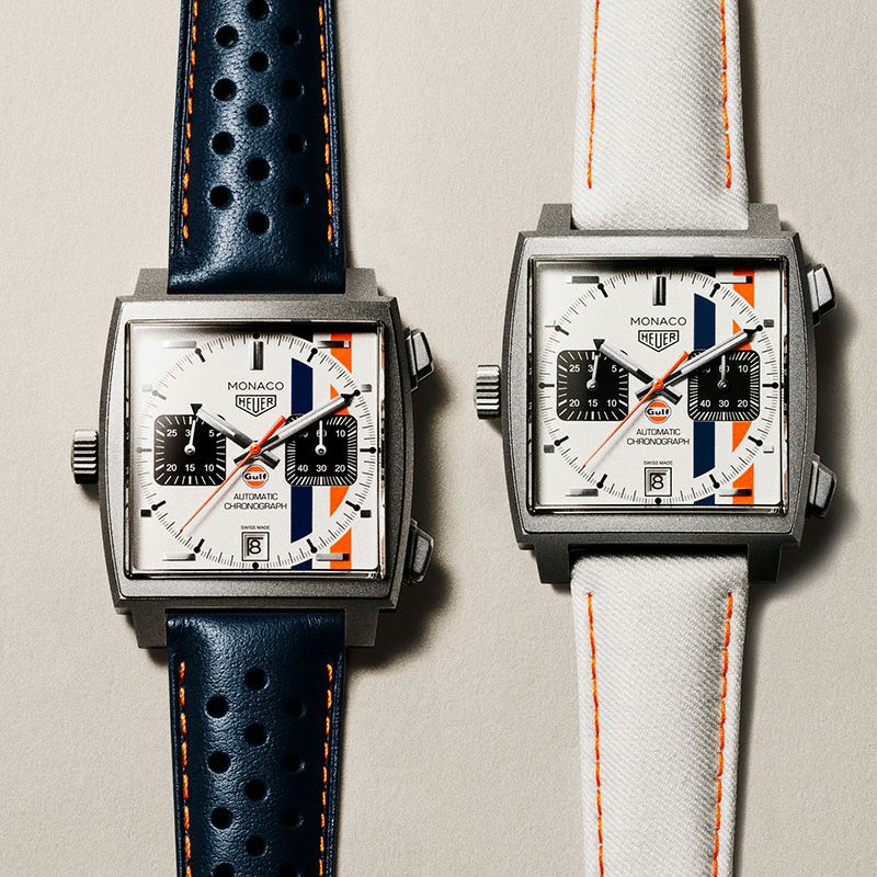 TAG HEUER <br>MONACO CHRONOGRAPH x GULF <br>タグ・ホイヤー <br>モナコ クロノグラフ ガルフ <br>CAW218G.EB0393