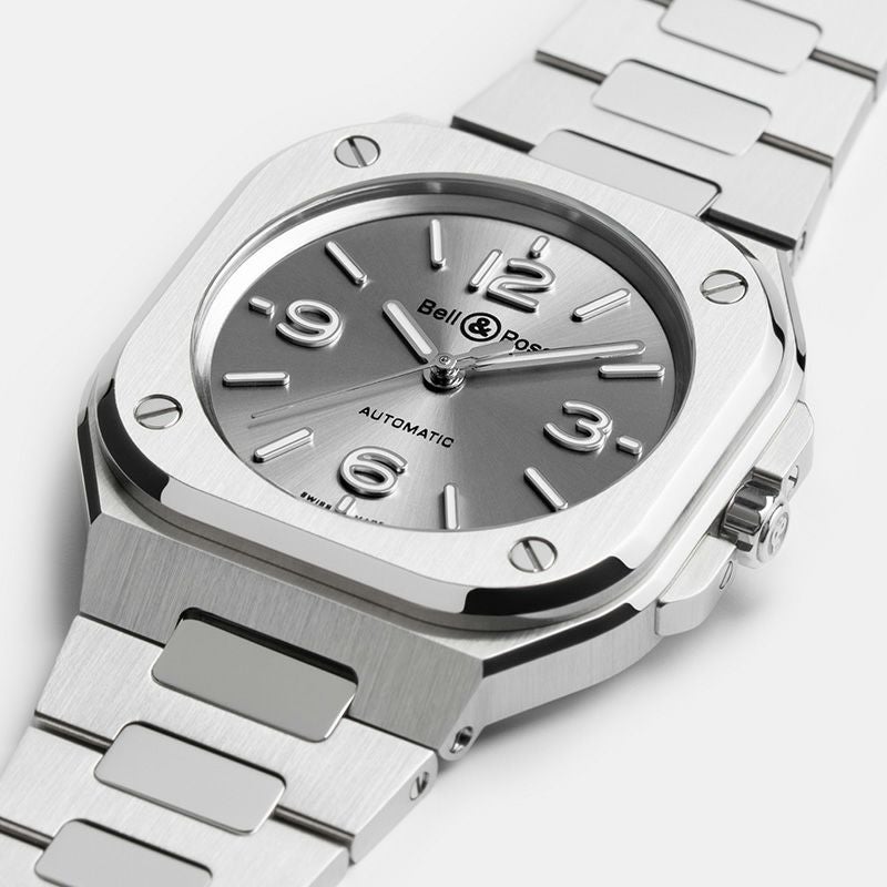 【極美品】BR-05 36mm Bell&Ross BR05A-S-GR-ST Bell ＆ Ross BR-05 36 MM GREY STEEL ベル＆ロス BR-05 36MM グレー