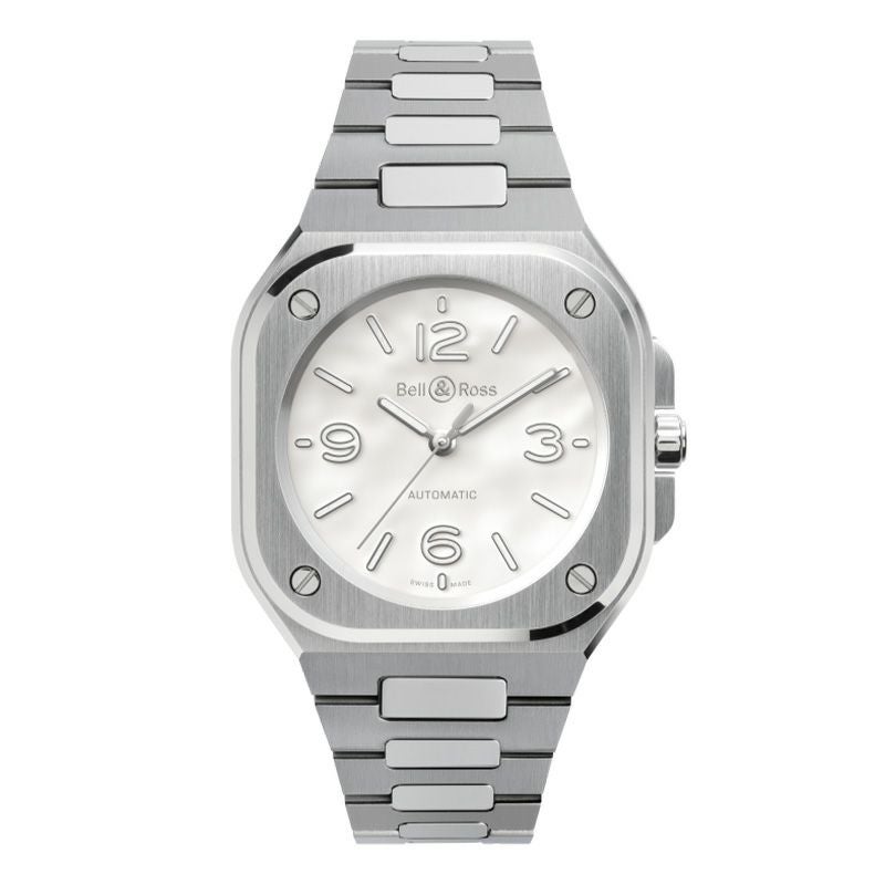 Bell ＆ Ross <br>BR-05 36 MM MOTHER OF PEARL STEEL <br>ベル＆ロス <br>BR-05 36MM マザー オブ パール スティール <br>BR05A-S-MP-ST/SST
