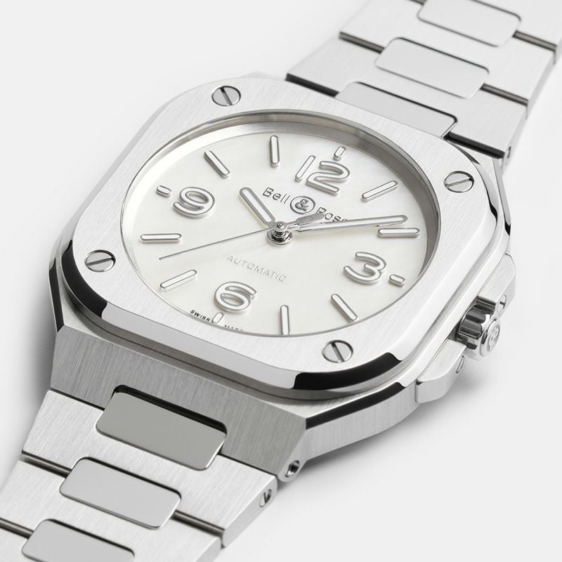 Bell ＆ Ross BR-05 36 MM MOTHER OF PEARL STEEL ベル＆ロス BR-05