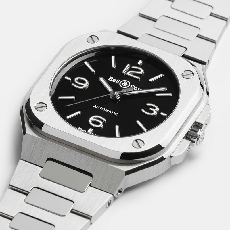 Bell ＆ Ross <br>BR-05 36 MM BLACK STEEL <br>ベル＆ロス <br>BR-05 36MM ブラック スティール <br>BR05A-S-BL-ST/SST