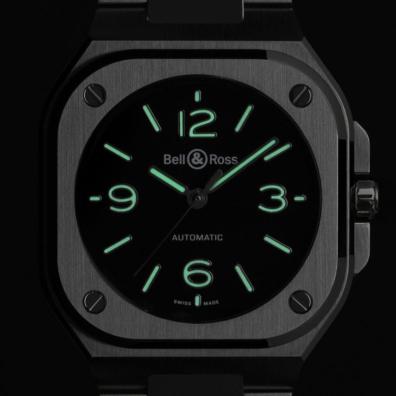Bell ＆ Ross <br>BR-05 36 MM BLACK STEEL <br>ベル＆ロス <br>BR-05 36MM ブラック スティール <br>BR05A-S-BL-ST/SST