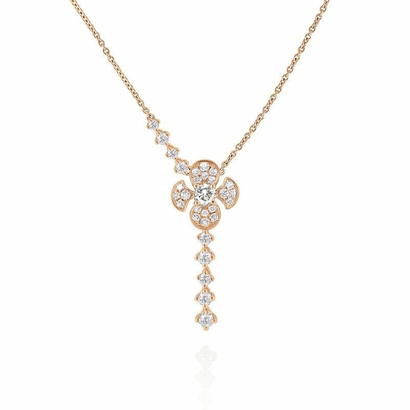 LOVEMARK DIAMOND<br/> FLEURS DIAMOND DROP NECKLACE