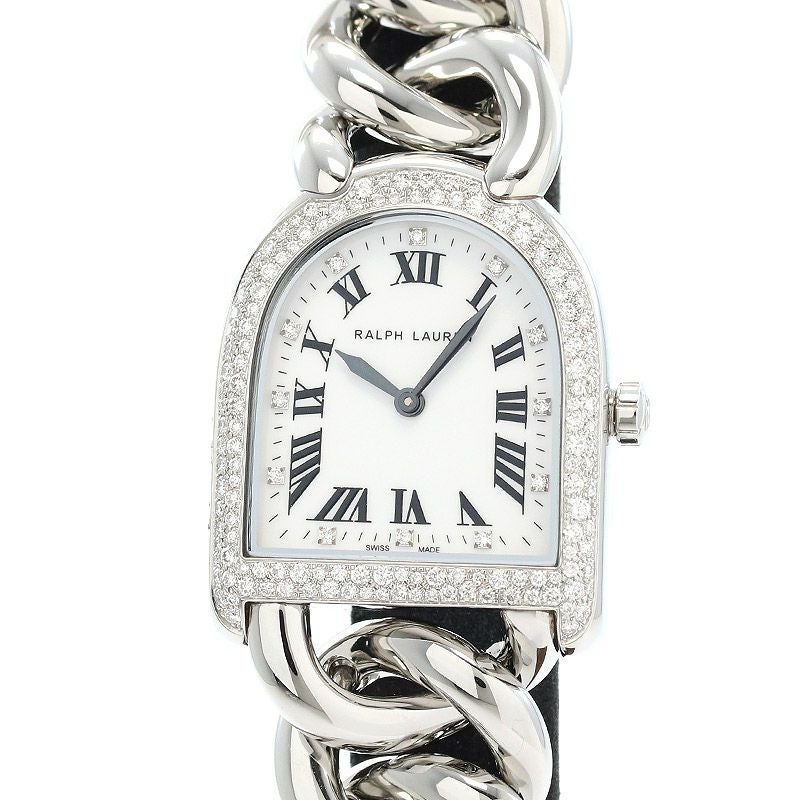 【中古】RALPH LAUREN <br>STIRRUP PETIT LINK SNOWFALL DIAMONDS <br>ラルフ ローレン <br>スティラップ プティリンク スノーフォールダイヤモンドケース <br>RLR0040002