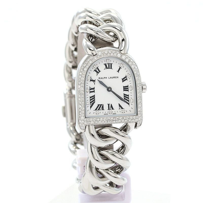 【中古】RALPH LAUREN <br>STIRRUP PETIT LINK SNOWFALL DIAMONDS <br>ラルフ ローレン <br>スティラップ プティリンク スノーフォールダイヤモンドケース <br>RLR0040002