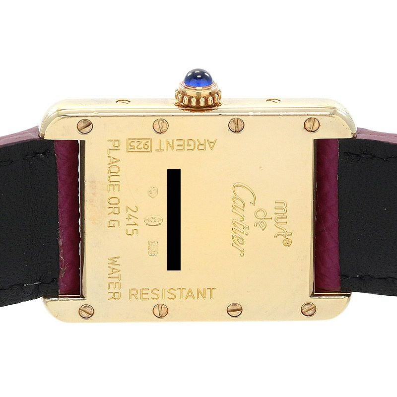 【中古】CARTIER <br>MUST TANK SMALL MODEL VERMEIL 2003 X'MAS LIMITED <br>カルティエ <br>マストタンク SM ヴェルメイユ 2003 クリスマス限定 <br>W1017554