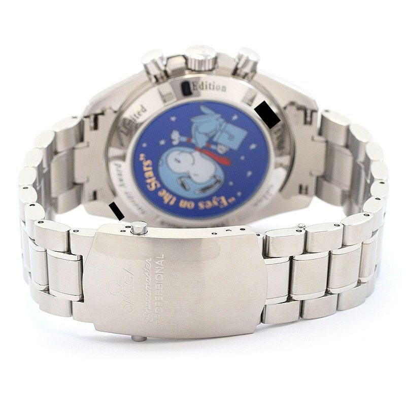 中古経年スヌーピーオルゴール Fly Me to the Moon三協商事？月 中古】OMEGA SPEEDMASTER PROFESSIONAL MOONWATCH SNOOPY AWARD オメガ