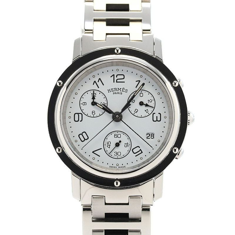 【中古】HERMES <br>CLIPPER CHRONOGRAPH <br>エルメス <br>クリッパー クロノグラフ <br>CL4.710